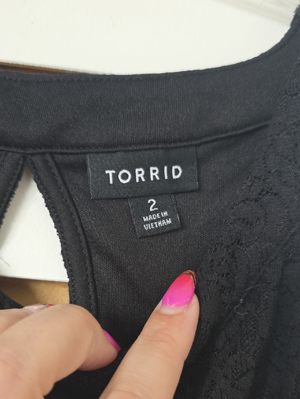 torrid Lace Racerback Tank Top 2x - Picture 5 of 7